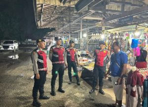 Anggota Sat Samapta Polres Tanah Laut melakukan KRYD di sejumlah titik rawan. (wartabanjar.com - Ist. Humas Polres Tala)