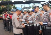 Penegakan Disiplin, Propam Polres Tanah Laut Periksa Seluruh Personel