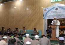 Polres Banjar Gelar Pembinaan Rohani dan Peringati Isra Miraj, Ini Pesan Kapolres