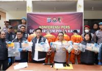 Komplotan Begal Digulung Polda Kaltim, Barang Bukti Puluhan Sepeda Motor