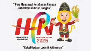 Logo Hari Pers Nasional atau HPN 2025 di Kalimantan Selatan (wartabanjar.com - Ist. Humas PWI Kalsel)