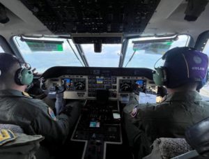 TNI AL melakukan patroli udara di laut perbatasan RI kawasan Papua dengan negara Palau. (wartabanjar.com - Ist. Puspen TNI)