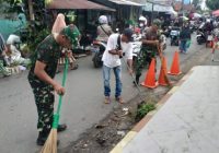 Prajurit Koramil Banjarmasin Timur Turun ke Pasar Pagi Pengambangan, Lakukan Ini