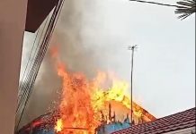 Kebakaran di Gang Karya Jalan Belitung Banjarmasin Hanguskan Bangunan Warga