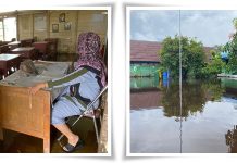 Banjir Rendam Ruang Kelas MIS Nurul Huda Gambut, Siswa Terpaksa Belajar dari Rumah