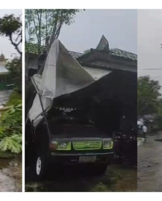 Angin Puting Beliung Rusak Sejumlah Rumah Warga dan Tumbangkan Pohon di Gambut