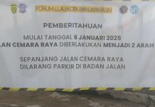 Mulai Hari ini, Jalan Cemara Raya Jadi 2 Arah