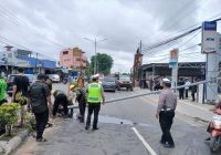 Arus Lalu Lintas Arah Luar Kota Banjarmasin Terhambat Akibat PJU Roboh