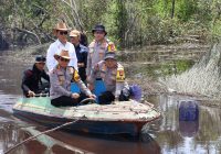 Kapolda Kalsel Tinjau Lokasi Penanaman Program Ketahanan Pangan di Kabupaten Banjar