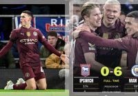 Haaland dan Foden Pesta! Manchester City Gilas Ipswich 6-0 di Liga Inggris