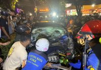 Rem Diduga Blong, Truk Kontainer Tabrak Kendaraan Lainnya dalam Kecelakaan Beruntun di S Parman Banjarmasin