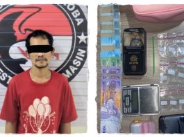 Hendri Pengedar Sabu 21 Paket Ditangkap di Basirih, Barang Bukti Ditemukan di Ranjang