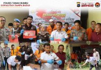 Polres Tanah Bumbu Musnahkan Barang Bukti Narkotika Hasil Pengungkapan dari 7 Tersangka