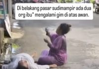 Dua Wanita Diduga Mabuk di Pasar Sudimampir Banjarmasin