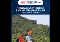 VIDEO Evakuasi 8 Remaja di Bukit Usung Diduga Terjebak Cuaca Ekstrem