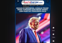 VIDEO Bukan ke Indonesia, Donald Trump Ingin Yordania dan Mesir Terima Lebih Banyak Pengungsi Gaza