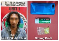 Sempat Buang Barang Bukti Ineks Saat Penangkapan, RO Berhasil Diringkus Polisi di Landasan Ulin