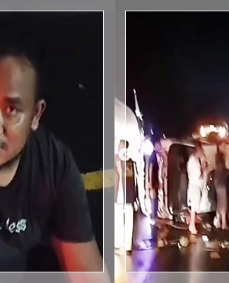 Mobil Pikap Terguling di Kampung Banjarmasin, Muatan Durian Dijarah, Uang Rp 1,5 Juta dan STNK Raib