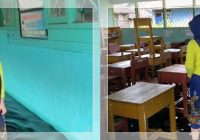 SDN Gambut 7 Terendam Banjir, 177 Siswa Terpaksa Belajar Daring di Rumah