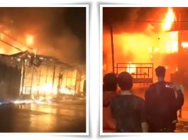 Perang Petasan di Malam Tahun Baru: Tiga Rumah Hangus Terbakar