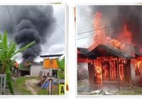 Kebakaran Hebat Terjadi di Desa Nusa Indah, Rumah Warga Ludes Dilalap Api