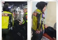 Jemaah Haul Guru Sekumpul Pingsan di WC Masjid Pancasila, Kasat Satlantas Polres Banjar Sigap Berikan Pertolongan