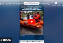 VIDEO Banjir Sepaha Orang Dewasa, Warga Desa Handil Negara Mengungsi Ketempat Aman