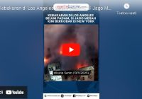 VIDEO Kebakaran Hebat di Los Angeles Belum Padam, Kini Apartemen 6 Lantai di New York Ludes
