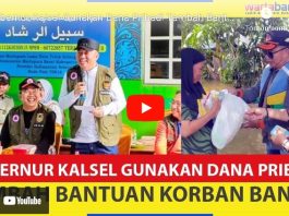 VIDEO - Gubernur Kalsel Rogoh Kocek Sendiri untuk Membantu Korban Banjir di Desa Teluk Selong Ulu
