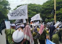 Aksi Solidaritas Palestina di Depan Masjid Raya Sabilal Muhtadin, Serukan Kebangkitan Umat Islam