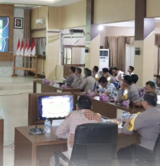 Polres Banjar Rakor Persiapan Pengamanan Laga Barito Putera Vs Semen Padang