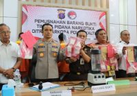 Polda Kaltim Musnahkan 488,9 Gram Sabu dan 154 butir Pil Ekstasi