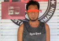 Ardian, Pengedar Sabu di Tanjung Berkat Teluk Tiram Ditangkap Polsek Banjarmasin Selatan