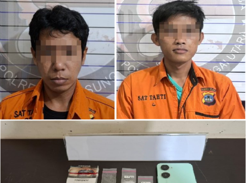 Dua Pria Jaringan Pengedar Narkoba Ditangkap Polres HSU