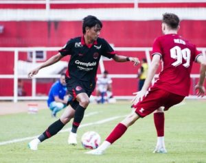 Laga antara Arema Malang melawan PSM Makassar di Stadion Soepriadi, Kota Blitar, Jawa Timur, Senin. (wartabanjar.com - Ist. Arema)