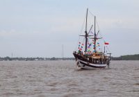 Gubernur Kalsel Bersama Forkopimda Jajal Pelayaran Perdana Kapal Pinisi Barito River Cruise