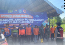 Polres Banjar Bersama Tim Gabungan Gelar Apel Posko Siaga Darurat Banjir dan Tanah Longsor