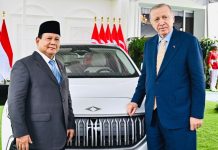 Presiden Prabowo Terima Hadiah Mobil Listrik Togg T10X dari Erdogan