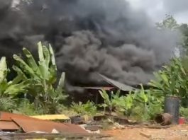 Kebakaran di Desa Batilai, Rumah Diduga Ditinggal Pemilik