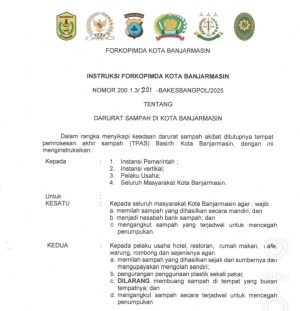 Darurat Sampah, Pemko Wajibkan Warga Banjarmasin Memilah Sampah