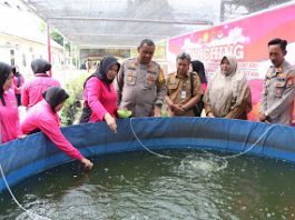 Polres Tanah Laut Ikuti Launching Penguatan Program Pekarangan Pangan Lestari