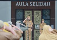 Perdana! Wabup Batola Pimpin Apel Pagi, Minta Doa Kelancaran Retret Bupati Bahrul Ilmi