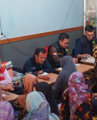 80 Warga Desa Lok Gabang Terdampak Banjir Dapat Layanan Kesehatan Gratis dari PMI Kabupaten Banjar