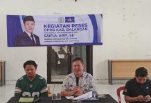 Anggota DPRD Balangan Saiful Arif Gelar Reses, Janji Bakal Perjuangkan Sektor Pertanian dan UMKM Warga Paringin Kota