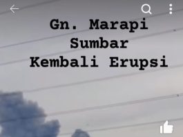 Gunung Marapi di Sumatera Barat Kembali Erupsi, Warga: Goncangan Lebih Keras