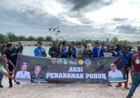 Penanaman Pohon di Embung Desa Pulau Sari Tingkatkan Luas Tutupan Lahan