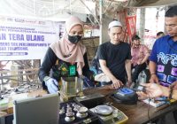 Timbangan Pedagang Emas di Pasar Niaga Martapura Disidak DKUMPP Banjar