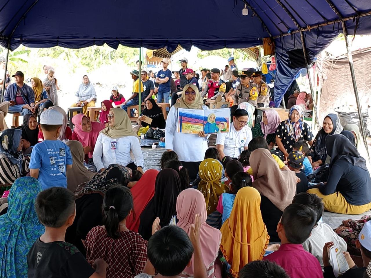 Dinas Pendidikan Banjar Gelar Permainan Hingga Mendongeng untuk Trauma Healing Anak-anak Terdampak Banjir di Kecamatan Astambul