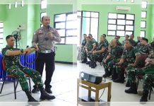 Kurangi Angka Kecelakaan, Satlantas Polresta Banjarmasin Sosialisasikan Teknik Berkendara di Denpom VI/2!