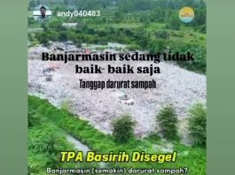Pemko Banjarmasin Keluarkan Status Tanggap Darurat Sampah Berlaku 6 Bulan